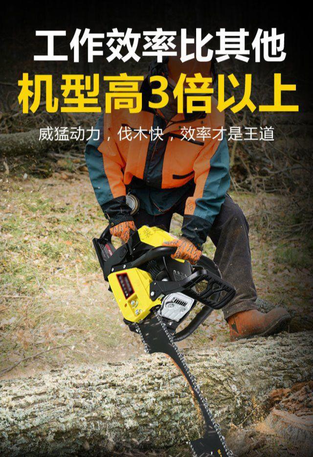 日本进口本田动力四冲程大功率油锯汽油锯伐木锯家用小型便携式园林锯