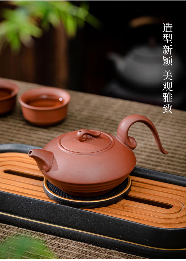 器象紫砂壶紫砂壶朱泥紫泥陶瓷手工茶壶单壶家用办公室功夫茶具定制