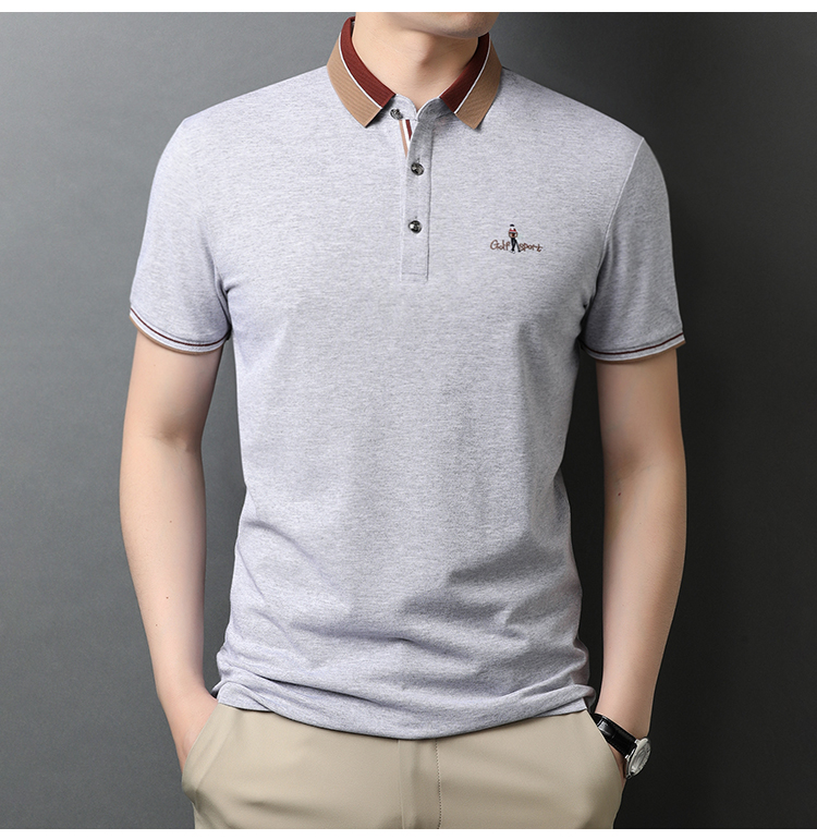 rmrz轻奢品牌高档t恤男夏季新款短袖t恤男士薄款体恤上衣新品商务休闲