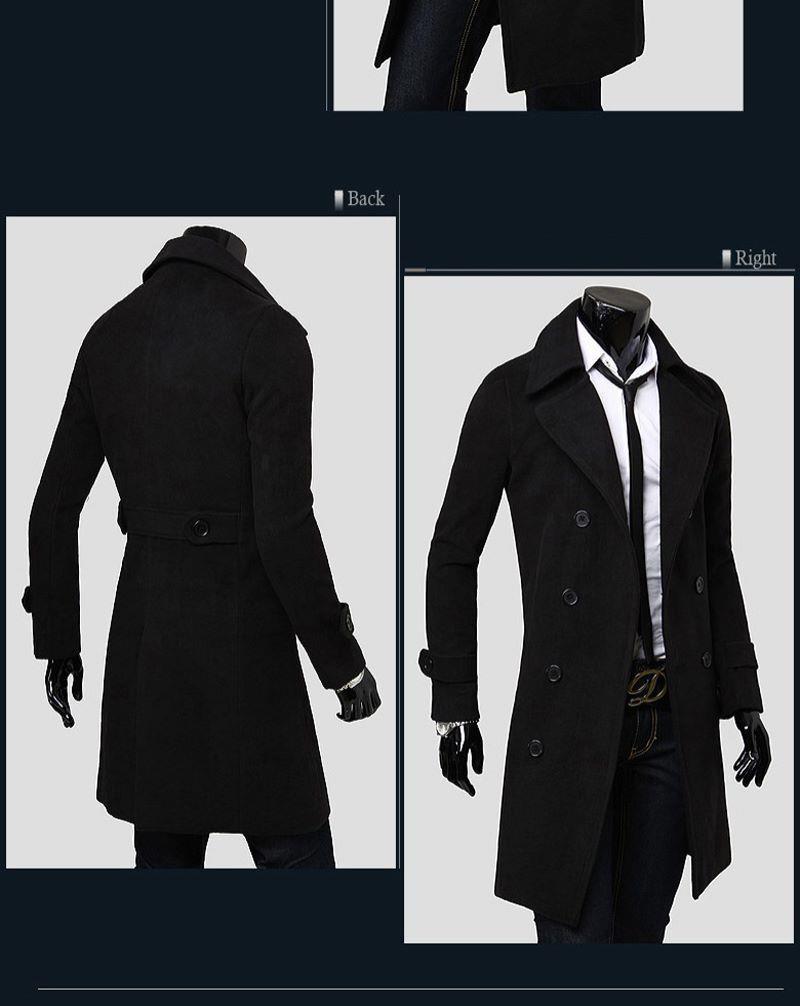 商城同款ljttyskl许文强上海滩冬季男士风衣外套大衣男韩版修身呢子