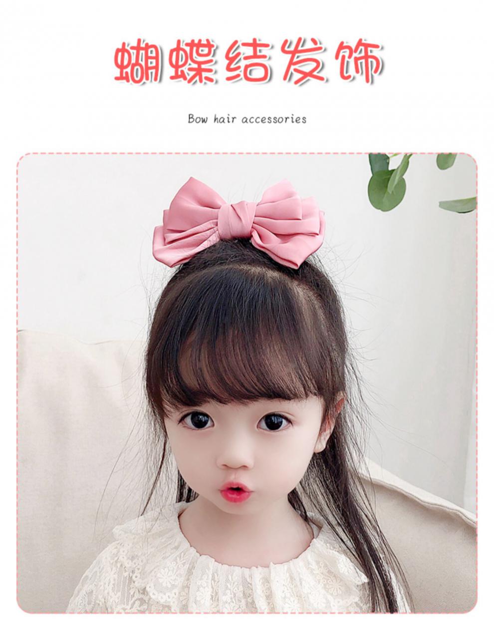 蝴蝶结头饰儿童发夹发卡女童橡皮筋小女孩扎头绳发圈宝宝发绳发饰小
