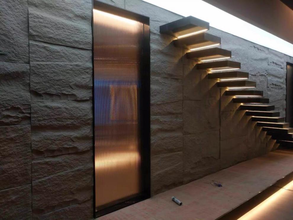 xmsj 人造石pu石皮轻质仿真蘑菇石材轻陶石毛石岩壁人造岩石背景墙