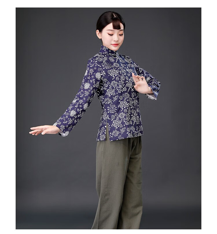 舒弗星影视古装红高粱九儿同款古装棉麻民国女装丫鬟村姑服演出服kkd