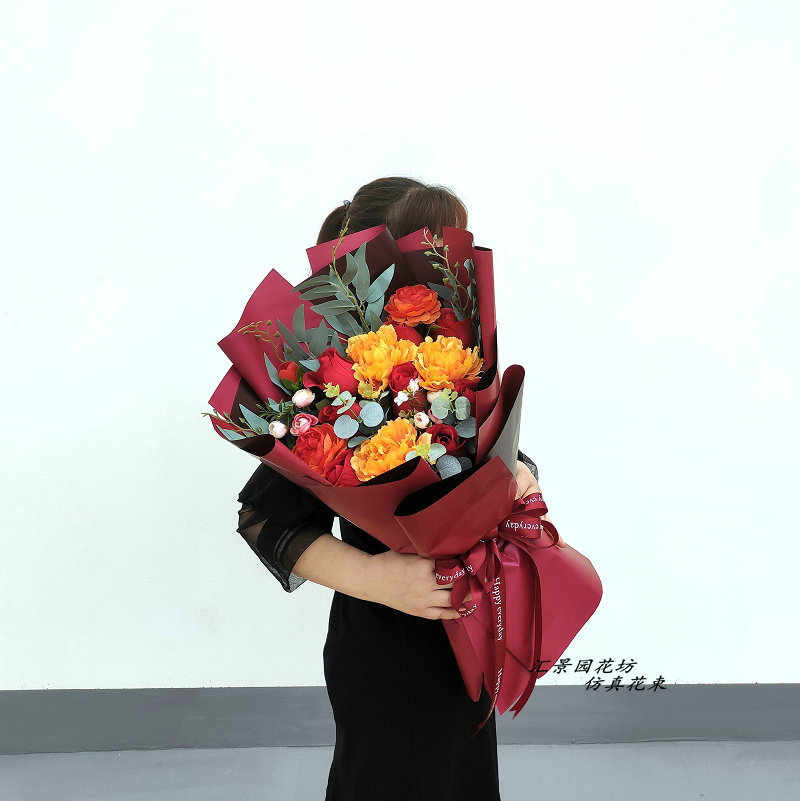 【京选】毕业季拍照花束 仿真花束手捧花颁奖舞台献花交车假花毕业季