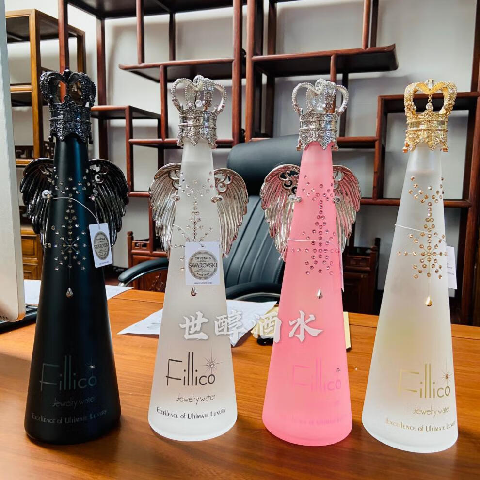 神户矿泉水 fillico日本神户矿泉水 珠宝水晶菲高丽皇冠翅膀款 高端