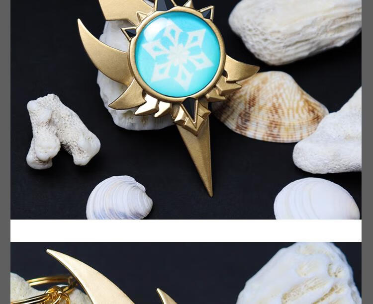 优菈神之眼神之心挂件 原神神之眼1:1神里绫人钟离胡桃温迪凯亚金属