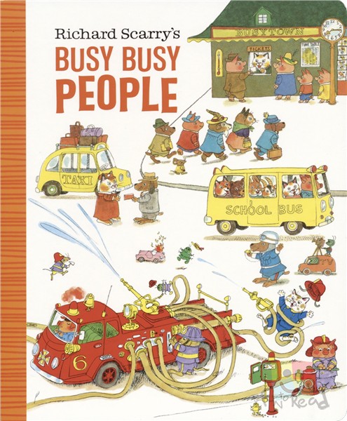Richard Scarry S Busy Busy People 忙忙碌碌的人们英文原版进口图书启蒙认知绘本英语学习0 3岁 摘要书评试读 京东图书
