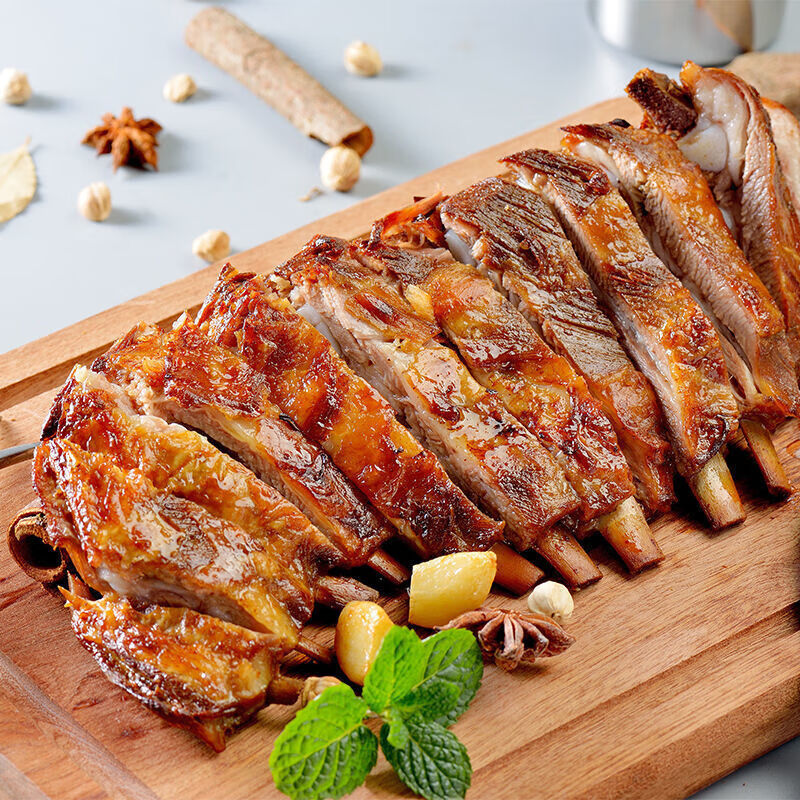 新鲜羊肉生鲜羊小排羊肋排羊排骨整扇羊肉羊排块羊炖料包羊排2斤装