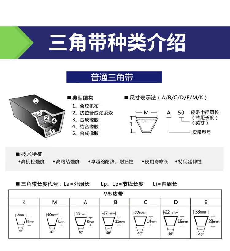 三力士a型三角带机器皮带500a530a560a580a600a610a630a660a686li