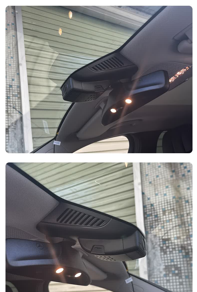 奔驰新e300l/c200l/glc260l/a200e级c级行车记录仪隐藏 黑色 官方标配