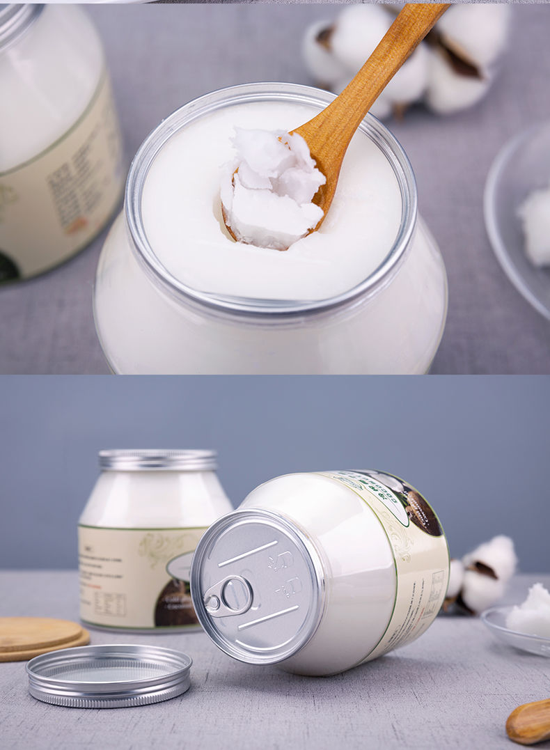 海南椰子油护发卸妆正冷压榨椰子油食用油 南世椰香椰子油600ml【图片