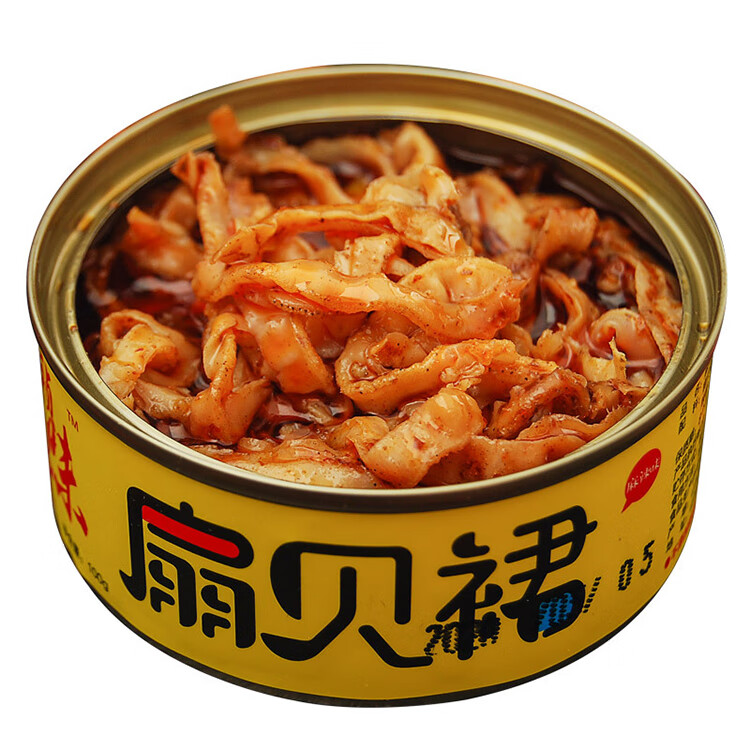 麻辣八爪鱼罐头爆头章鱼即食罐装小海鲜熟食扇贝生蚝鱿鱼须下饭菜 虾