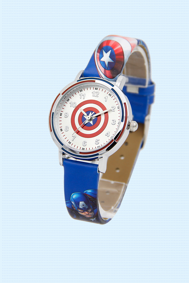 卡西欧联名款迪士尼漫威联名儿童手表男孩男童小学生幼儿园防水防摔