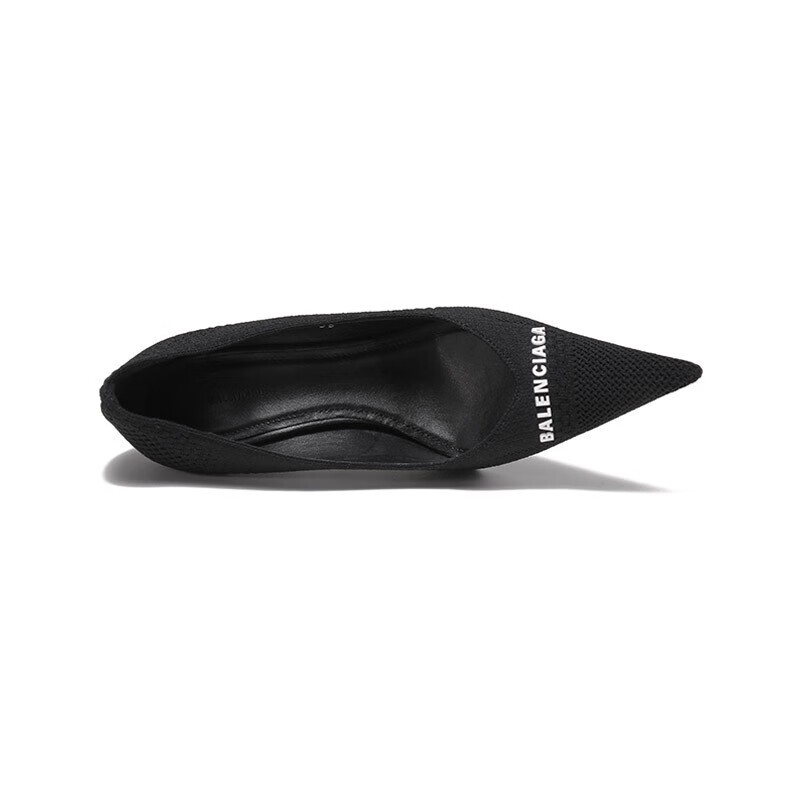 女鞋 巴黎世家 balenciaga 女士再生针织面料尖头高跟鞋 671123 w2cw1