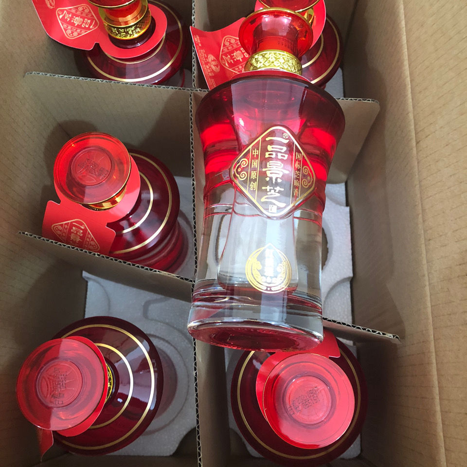 一品景芝红淡雅 芝麻香型 52度 500ml光瓶整箱6瓶婚宴装 量大优惠