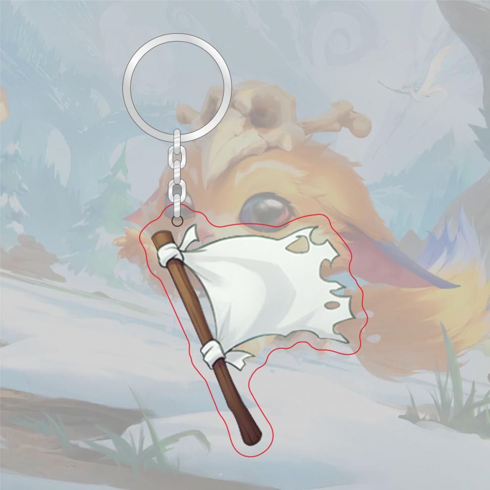 搞lol表情亚克力钥匙扣7级成就标志弱爆了挂件亚索狗牌 塞拉斯 -弱爆