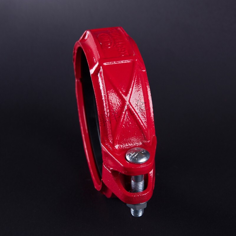 消防沟槽卡箍165114钢卡镀锌钢管抱箍dn150100沟槽管件 dn50(60)