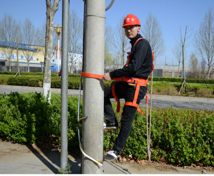 电工脚扣爬杆新款国标防滑加厚型上电线杆水泥杆登杆15米踏钩 400型