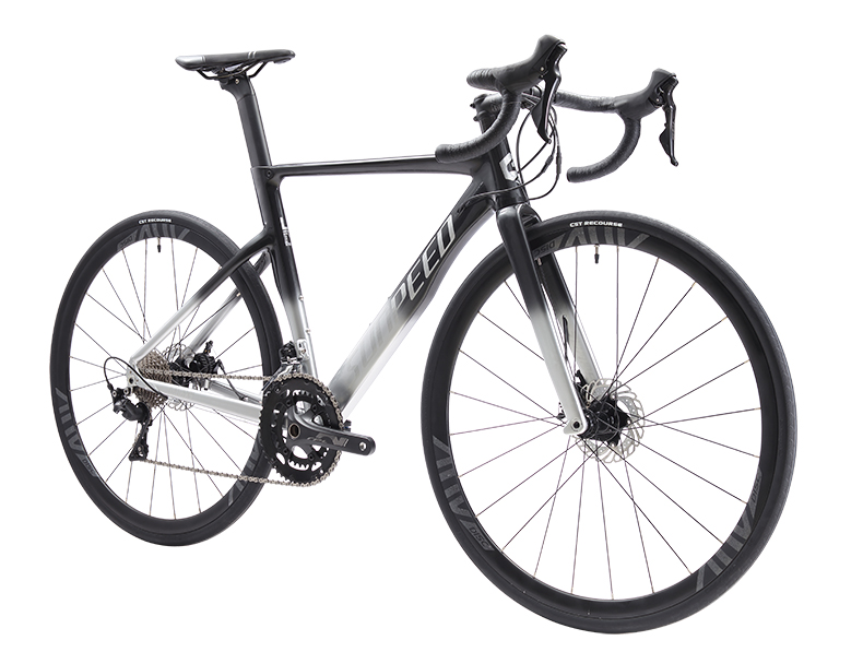 速比特sunpeed galaxy公路车铝合金砾石自行车线拉碟刹gravel单车 黑