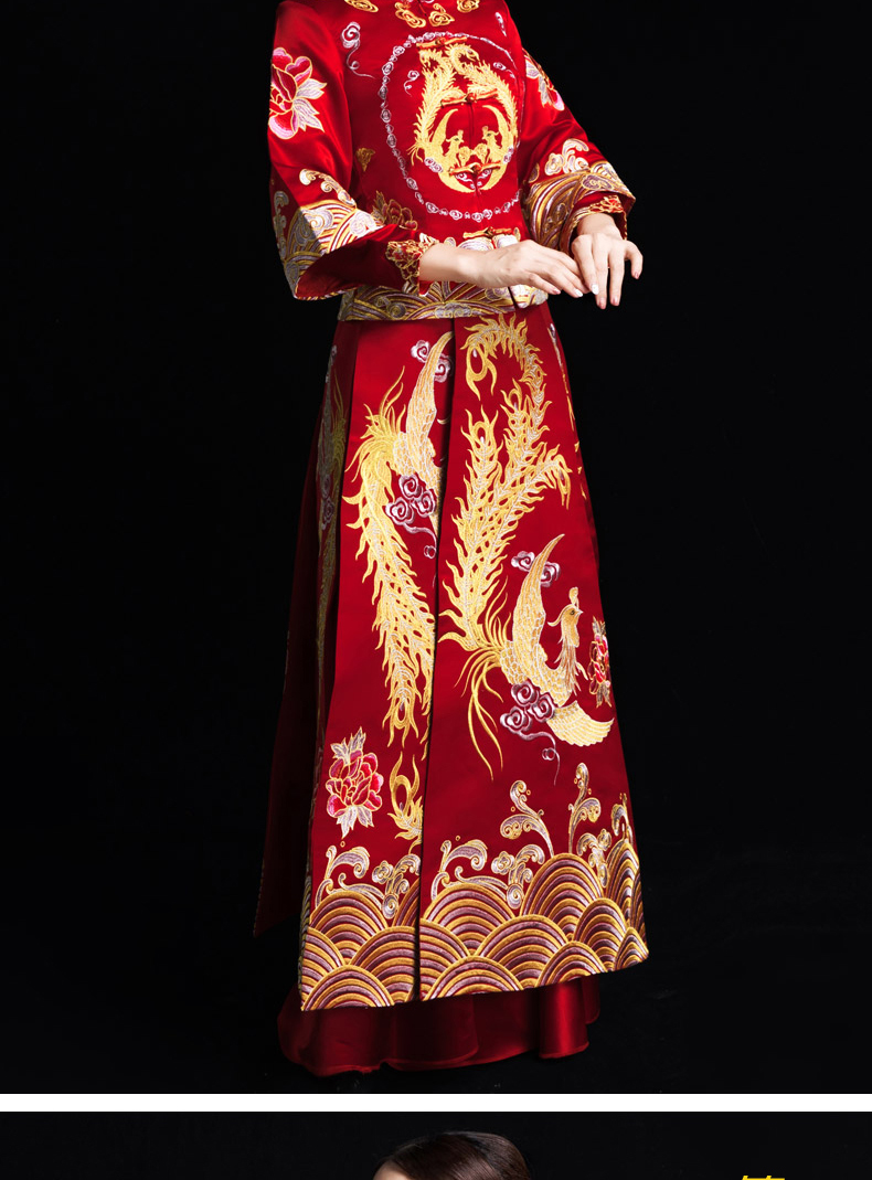 中式新娘礼服分类图片
