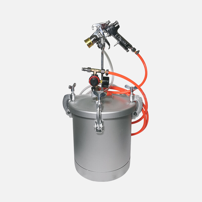 多彩漆喷油漆抢大理石乳胶漆喷涂机涂料砂压力桶2升l茵之阙 2升压力罐