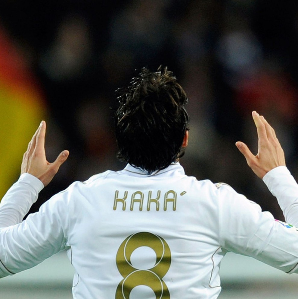 1112皇马主场金色号长短袖金边c罗7号卡卡成人足球服