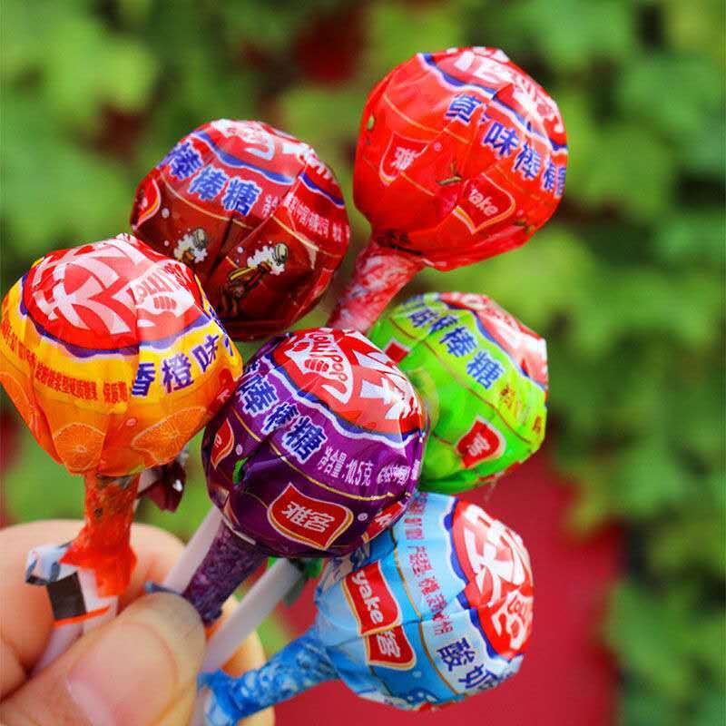 雅客棒棒糖 1000g 雅客天天棒棒棒糖水果味硬糖结婚婚庆喜糖儿童节