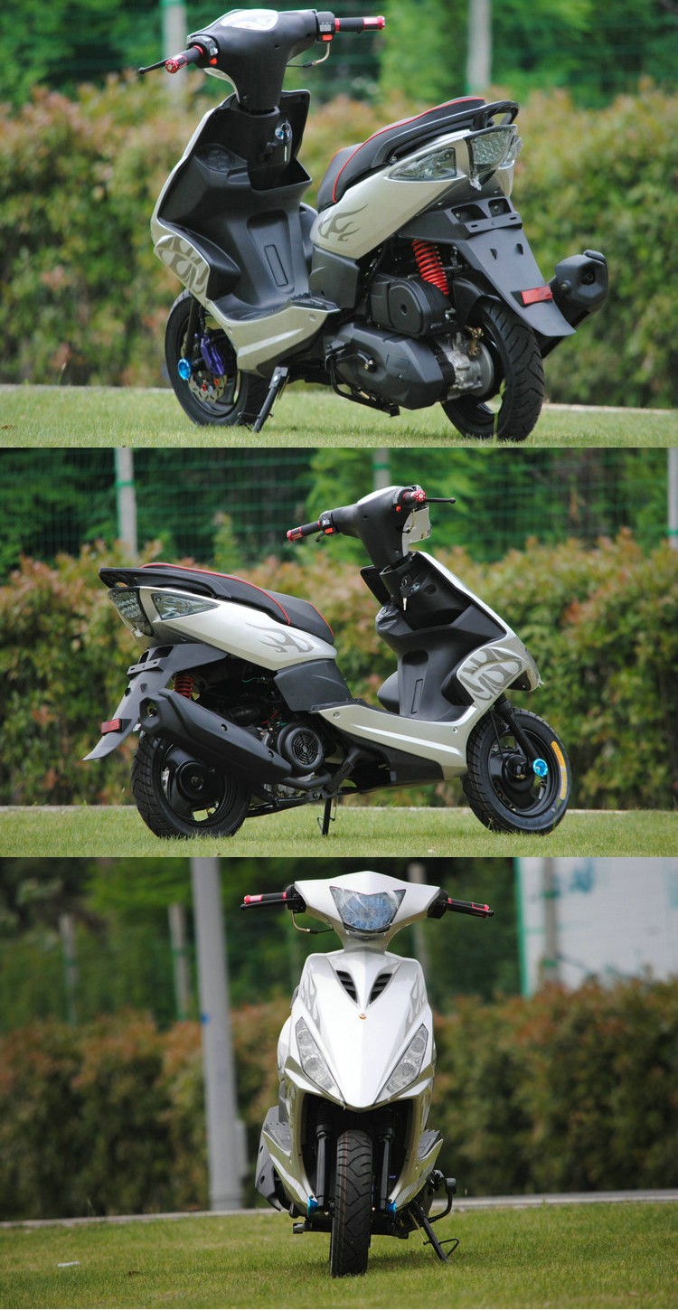 踏板摩托车125cc鬼火一代摩托车街车外卖踏板车燃油踏板车街车助力车