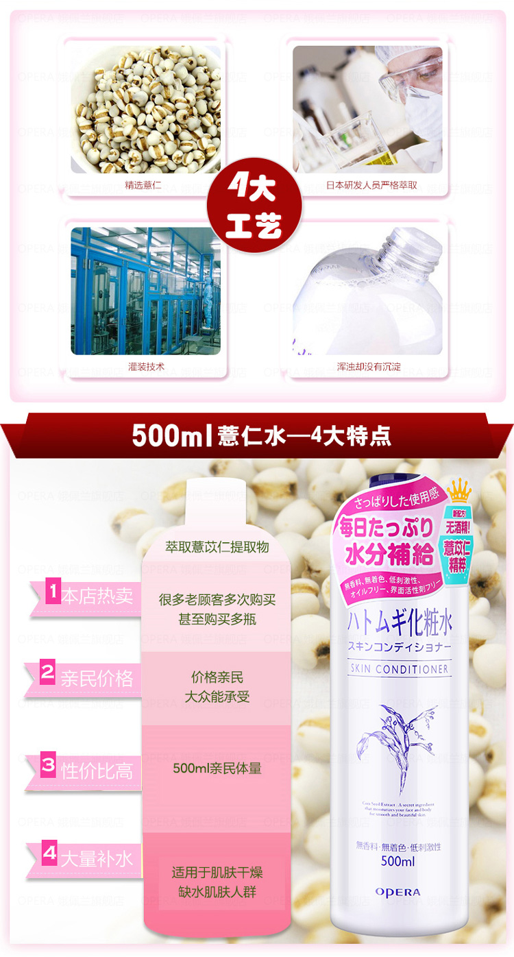 Members Mark 娥佩兰薏仁化妆水.2X500ML