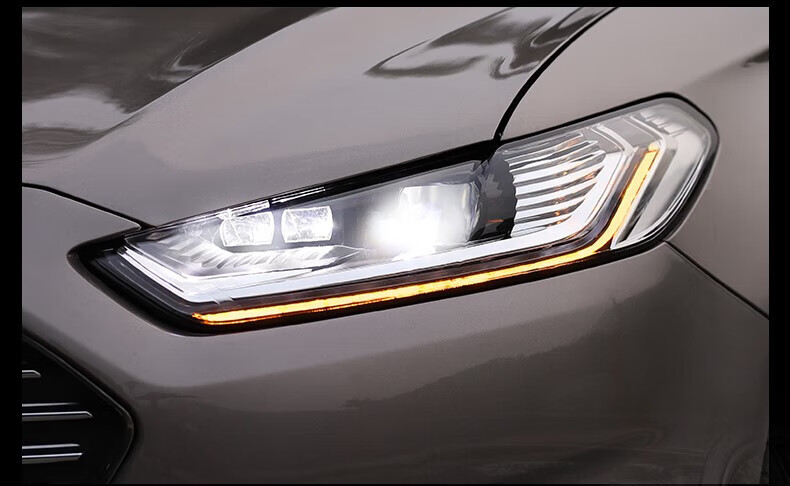 适用于福特13-16蒙迪欧一抹蓝流光大灯总成海5透镜氙气lediwp 大灯