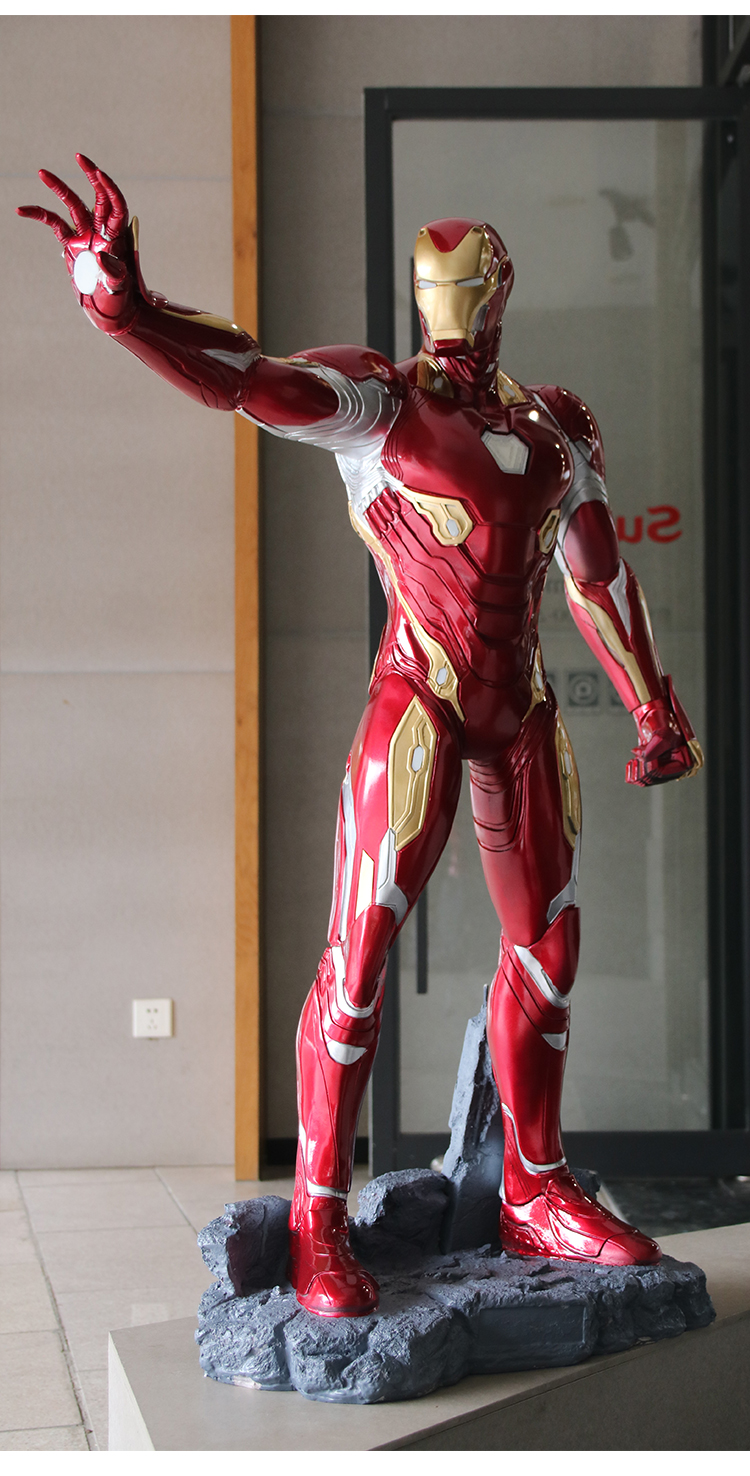 【京选好货】钢铁侠摆件大型 漫威新锐钢铁侠1:1落地摆件商场影院玻璃