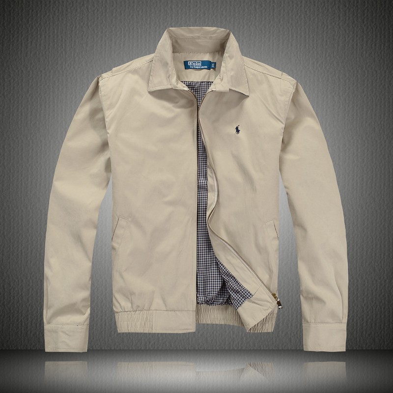 海购拉夫劳伦美国polo外套男小马标翻领专柜保罗夹克秋冬宝蓝色l码