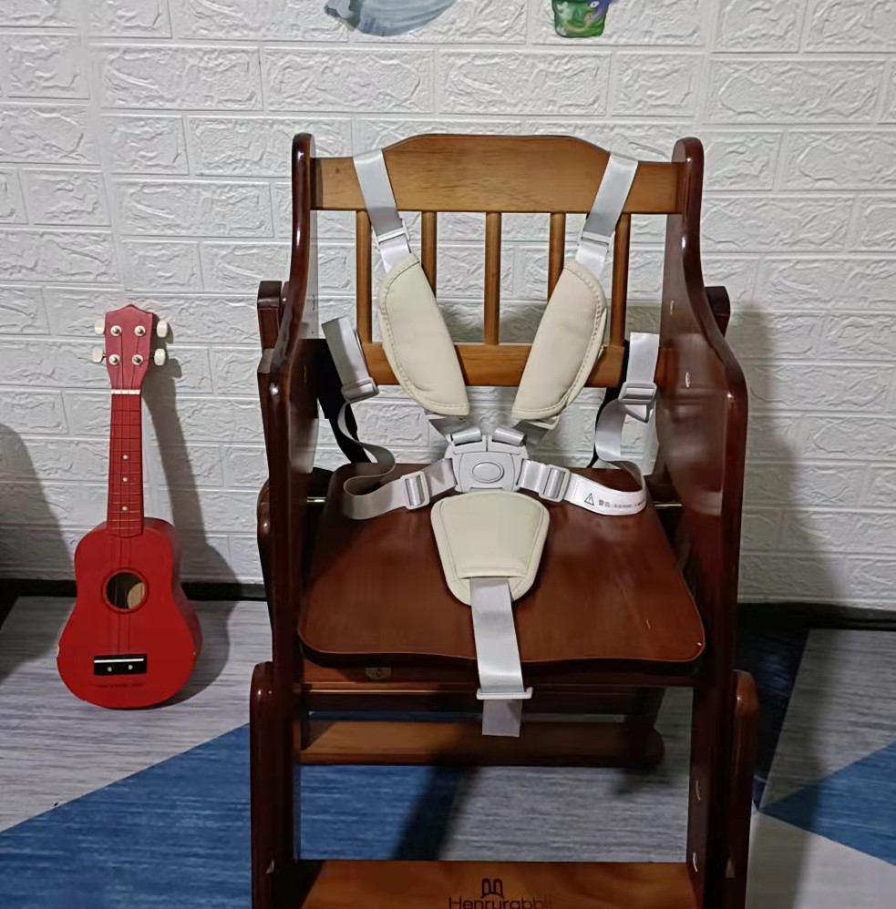 餐椅 木质 木质儿童餐椅安全带推车stokke成长椅藤椅肯德基餐椅绑带