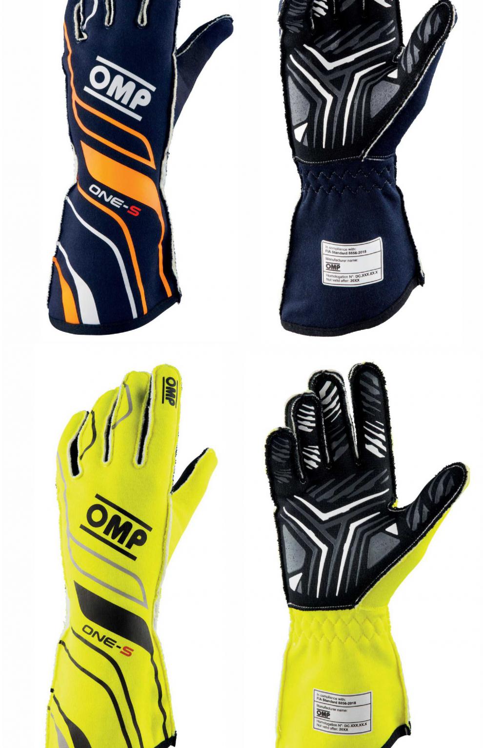 赛车阻燃手套 omp one-s fia认证 赛车手套 阻燃防滑 外缝线设计 r红