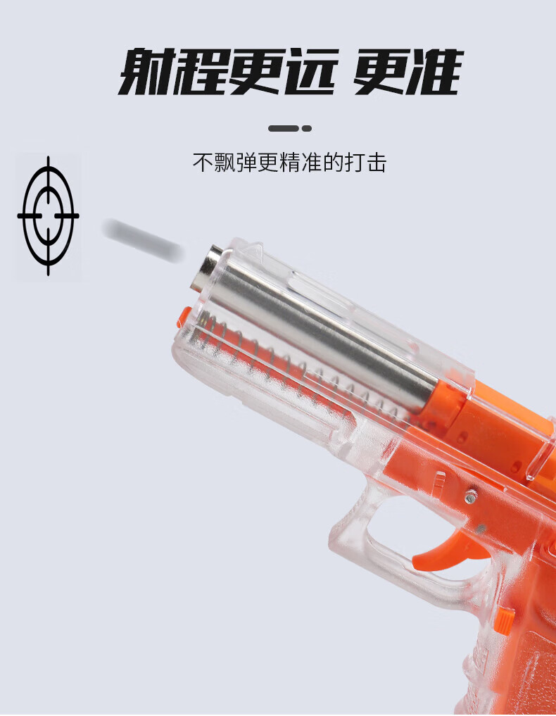 bb枪 正三泰q1手动快拆发射格洛克g18空仓挂机下供弹玩具 空挂加重q1