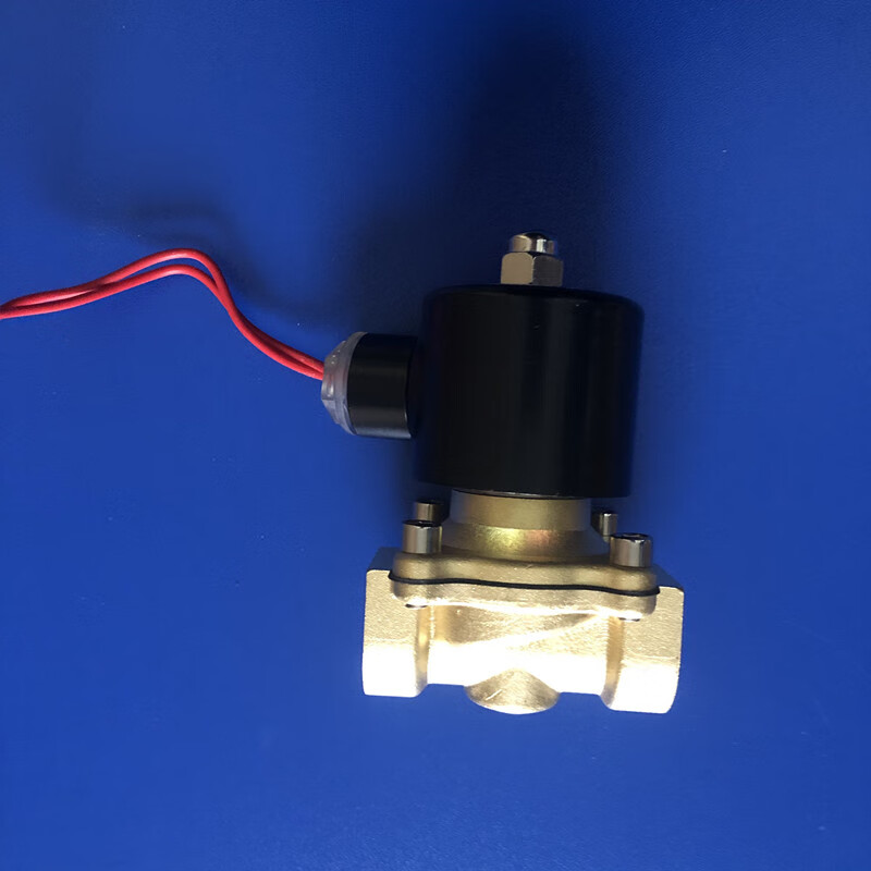 全铜常闭水泵电磁阀水阀2分4分6分1寸2寸气阀水阀ac220v水开关阀 螺纹