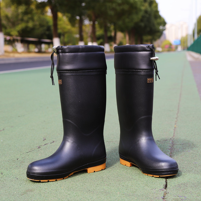 同款高筒钢头防砸男士防滑钓鱼春夏防热透气防臭男款雨鞋雨靴水鞋