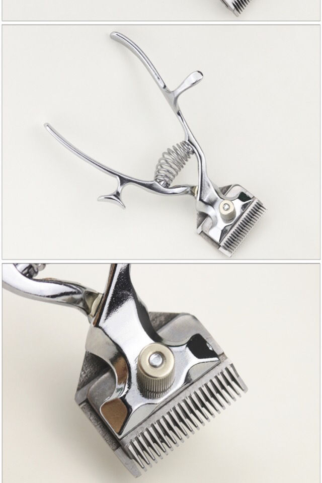 理发手推子老式手动推剪 静音剃头剪理发器手动推子 推子 推子油 海绵