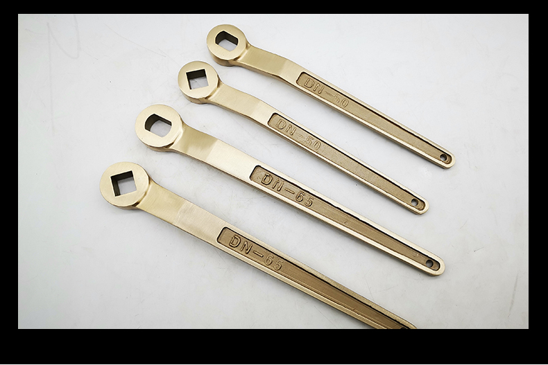 防爆阀门扳手铜球阀扳手扁孔方孔球阀手柄dn15dn200无火花工具dn15128