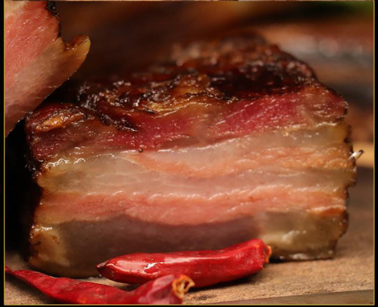 5折 重庆巫溪万春村腊肉特产柏树柴火烟熏腊肉五花肉腊五花圆尾瘦肉