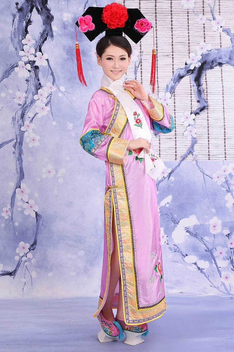 琪澳韵清朝服装女清朝格格服古装宫廷服饰秋款满族服装女公主演出服