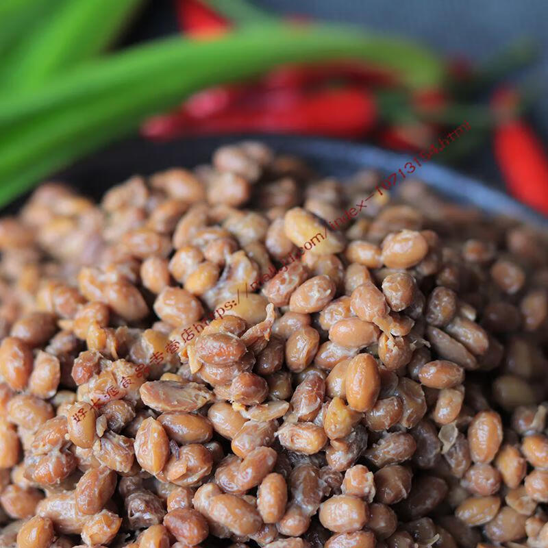 云南德宏傣味特产风味臭豆鼓捂豆食拉丝纳豆 臭香霉豆豉自然发酵 叶子