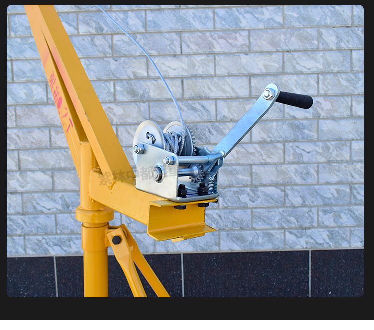 手动钢丝绳葫芦提升卷扬机绞盘轮牵引吊机小型家用 固定的支架【图片