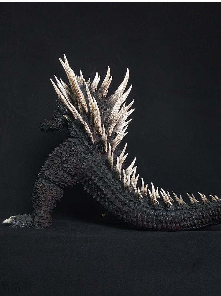 雕像关节可动红莲怪兽玩具新款 网红 抖音 紫背哥斯拉(版)高约31cm