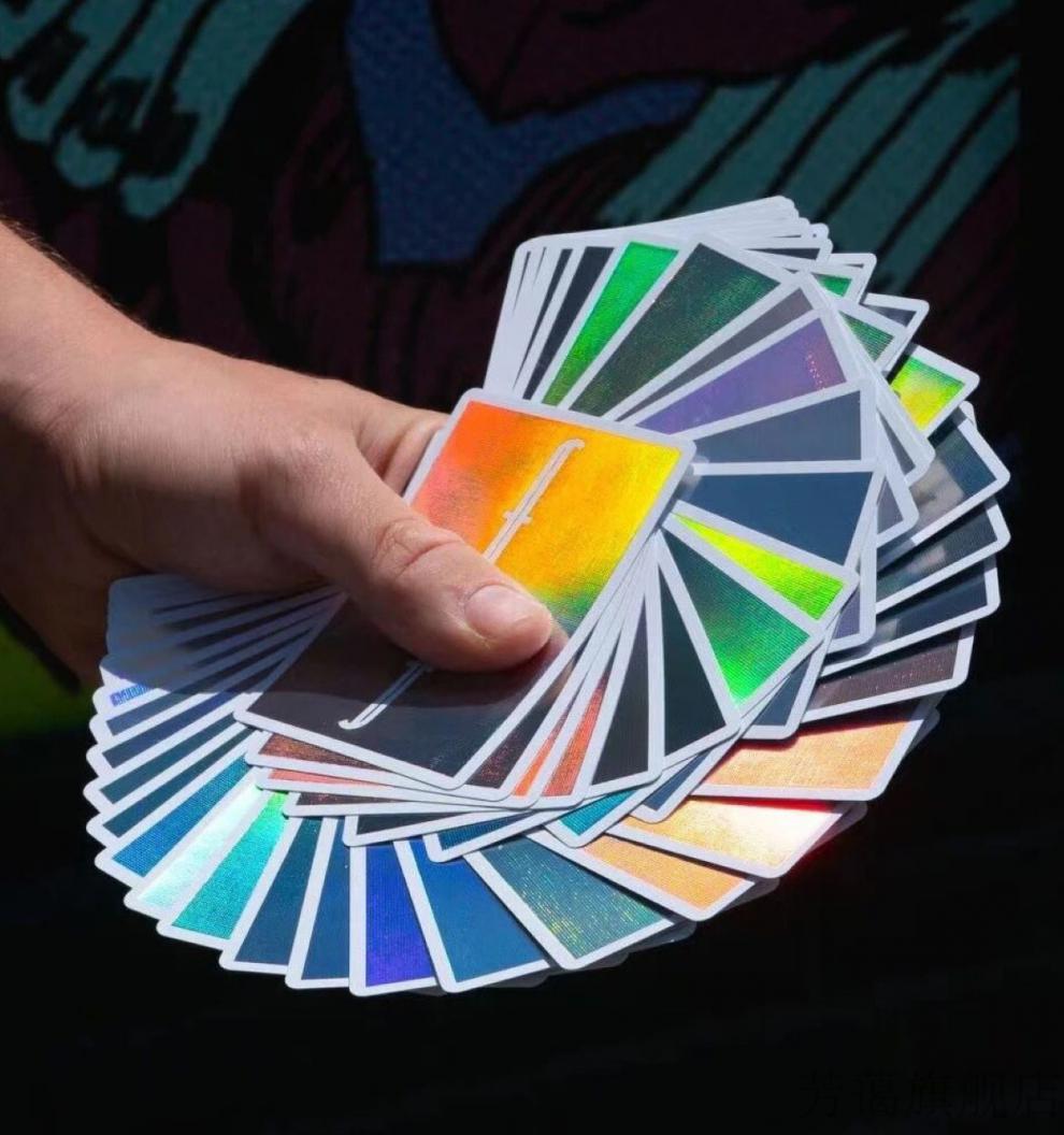 方丹扑克牌adc扑克 holo 炫彩方丹 fontaine 全息炫彩 螺旋 花切魔术