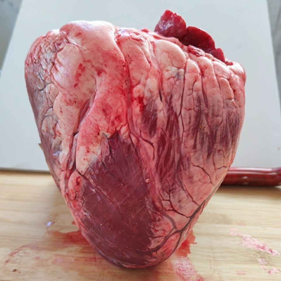 2斤新鲜牛心黄牛牛心现杀牛心生牛心去油牛心鲜黄牛心3斤带油牛心