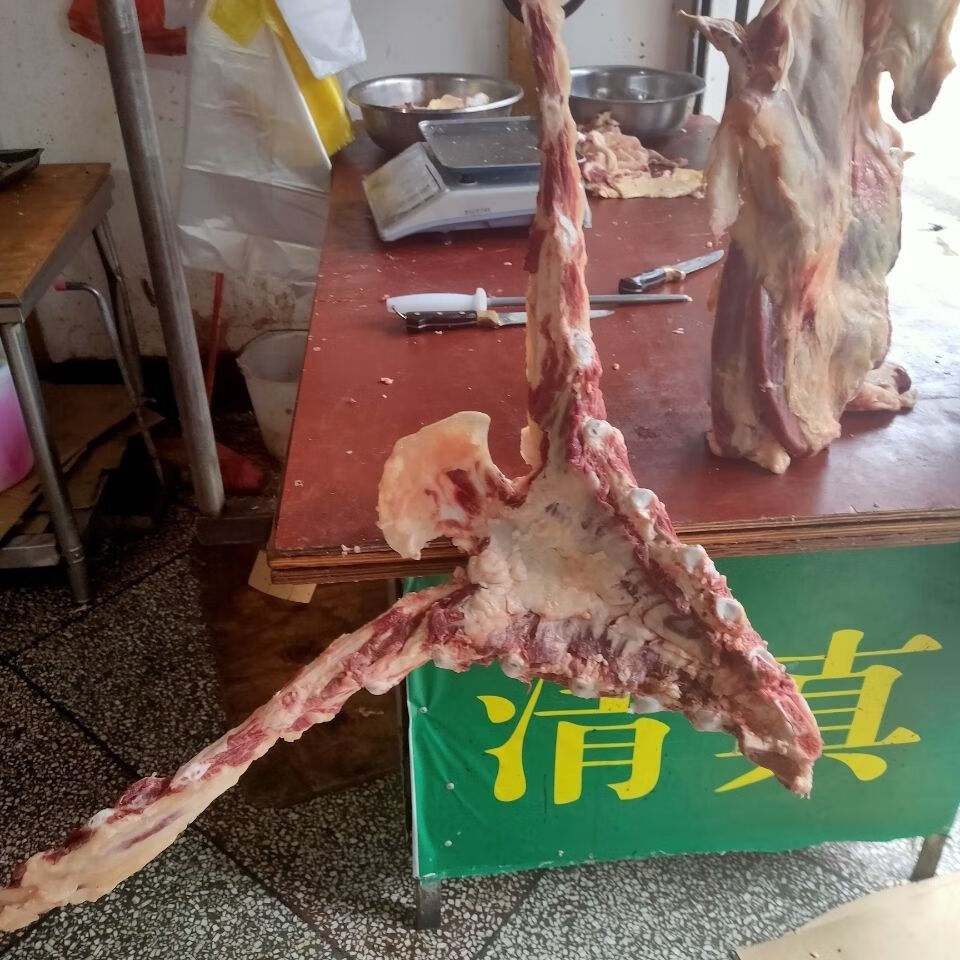 现宰土黄牛新鲜不踢肉牛胸骨,炖汤,清汤, 土黄牛牛胸骨5斤【图片 价格