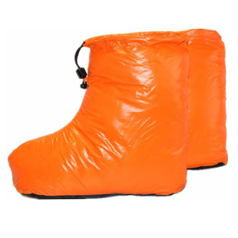 户外男女白鹅绒袜鞋套防水室内冬季保暖羽绒脚套 蓝【图片 价格 品牌