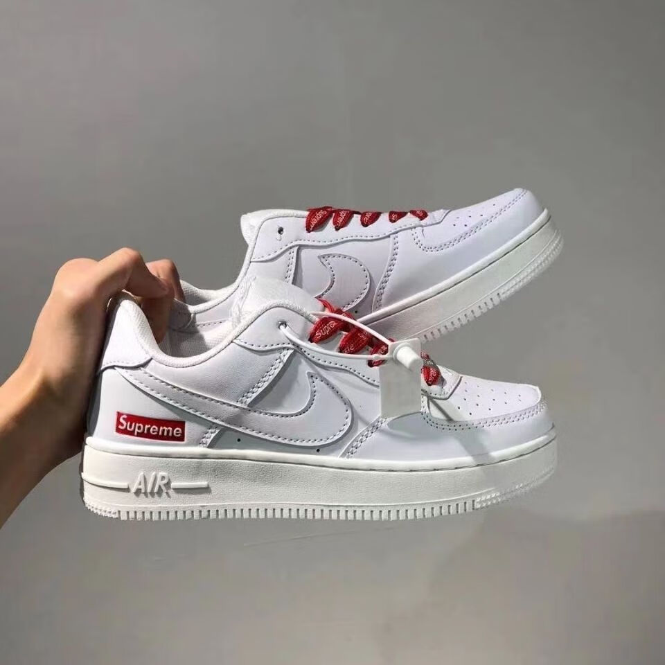 【官方自营旗舰店 】af1白蓝涂鸦马克笔空军一号学生男女板鞋休闲运动