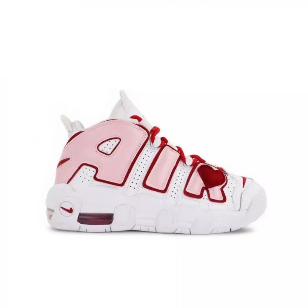 皮蓬大air熊猫樱花粉时尚潮流鞋复古白淡蓝中帮情侣休闲鞋 pp灰大勾